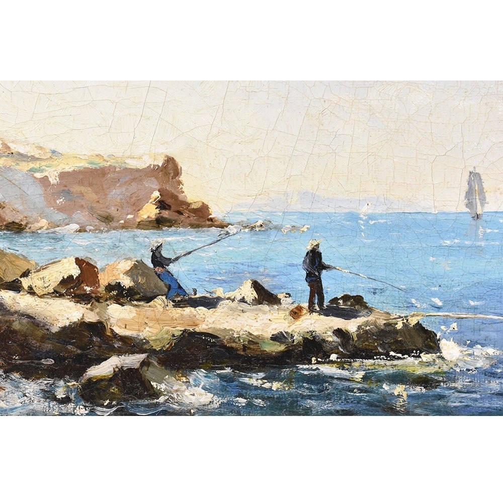 QM498 1a antique seascape painting marine art maritime 19th century.jpg